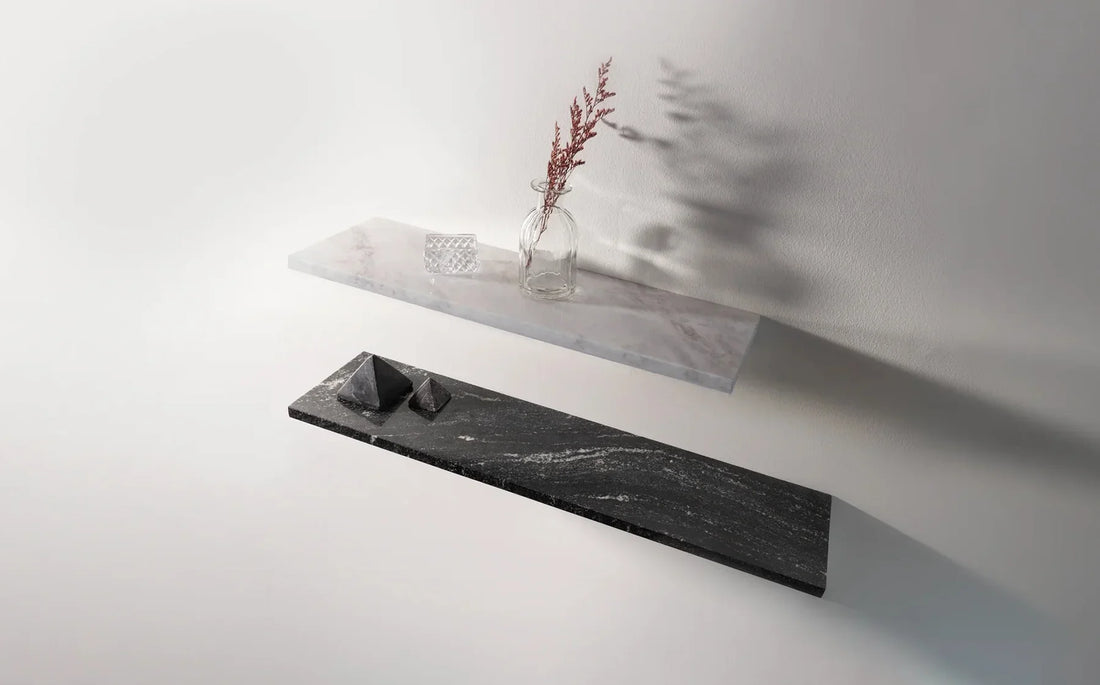 Floating Shelves: How it started vs. How it's going